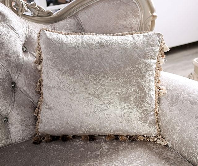 Acapulco White & Espresso Sofa - The Mattress Center (Fresno,CA)