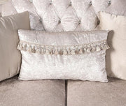 Acapulco White & Espresso Sofa - The Mattress Center (Fresno,CA)