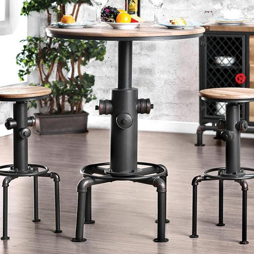 Foskey 3 Pc Bar Table Set - The Mattress Center (Fresno,CA)