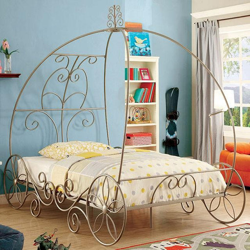 ENCHANT Champagne/White Twin Bed - The Mattress Center (Fresno,CA)