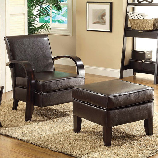 Gossau Accent Chair w/ Ottoman - The Mattress Center (Fresno,CA)